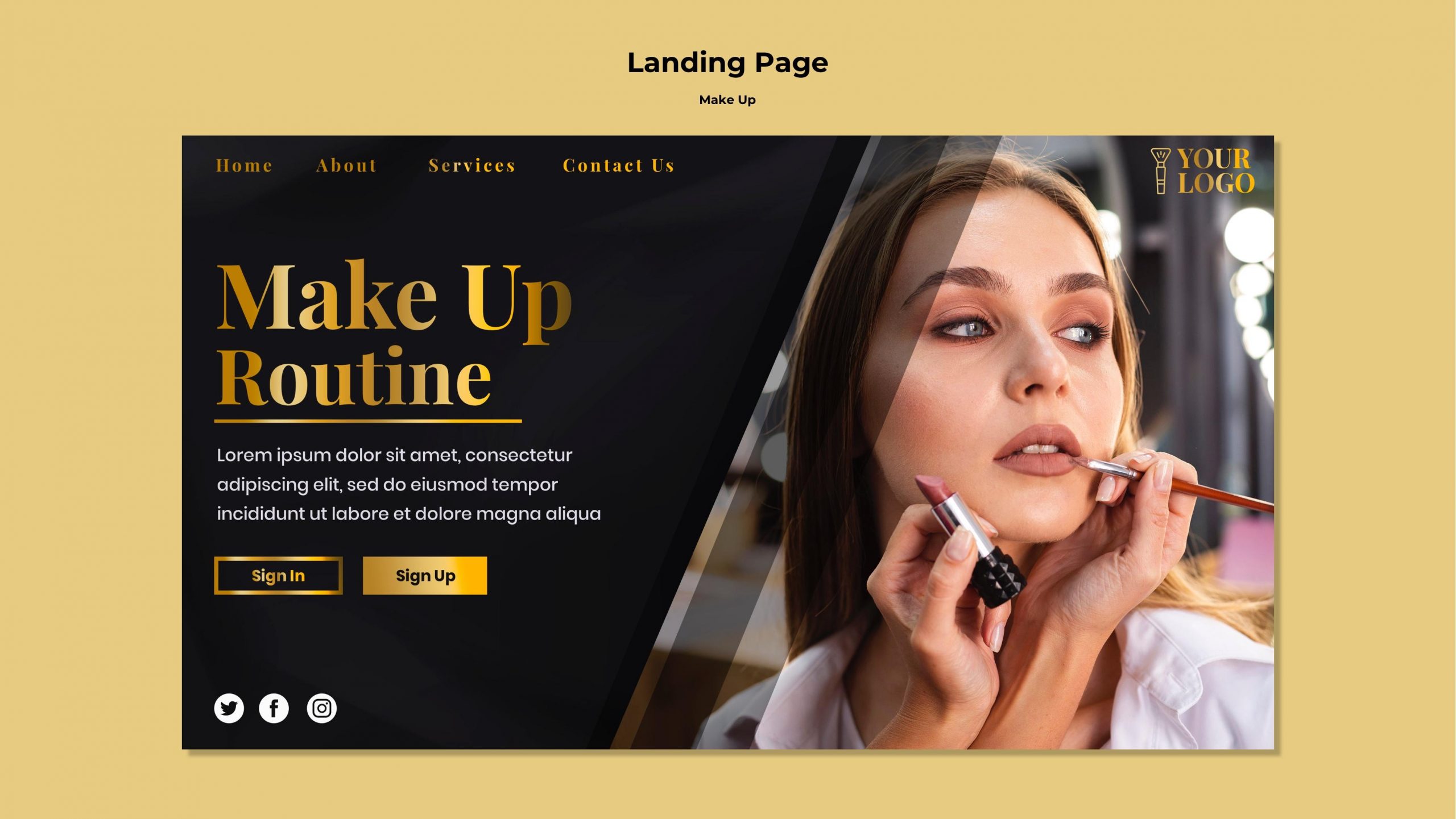 Thiết kế website cho makeup 