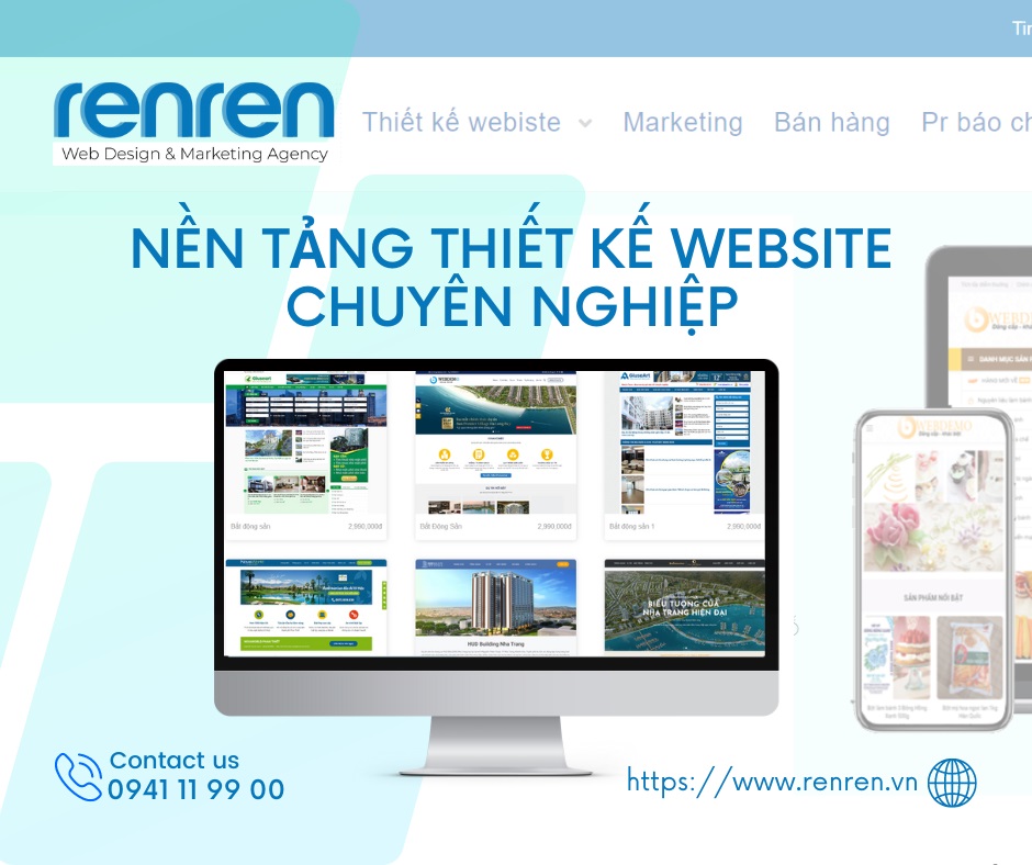 Thiết kế website cho doanh nghiệp – Giải pháp của RENREN